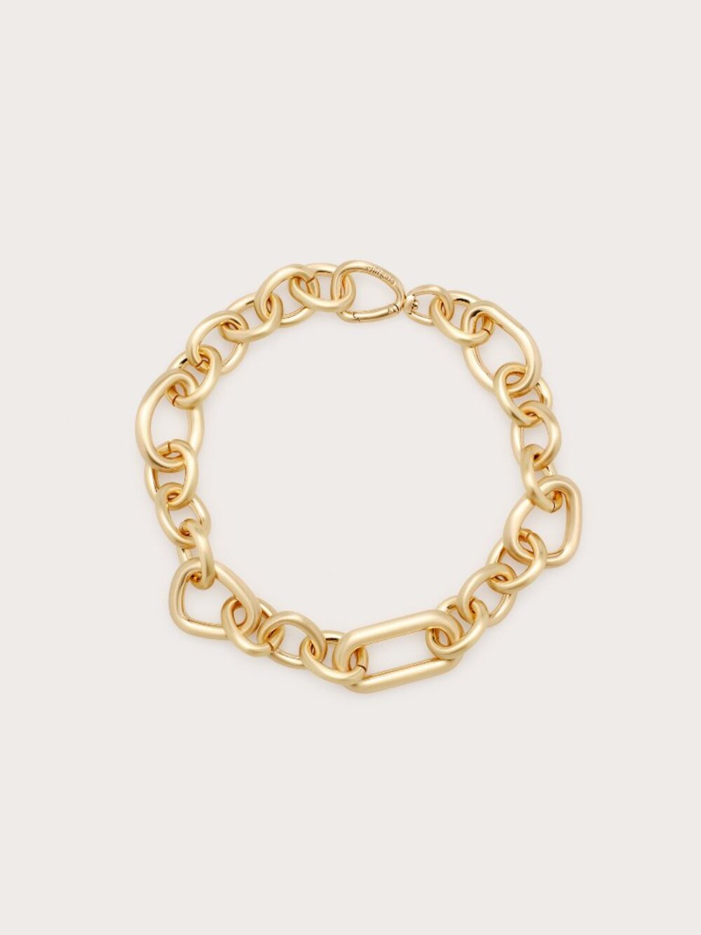 Cult Gaia Reyes Brass Statement Chain Necklace Gold